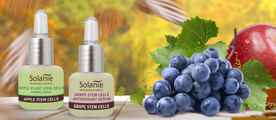 Már elérhetőek a Solanie új almás és szőlős növényi őssejtes szérumjai