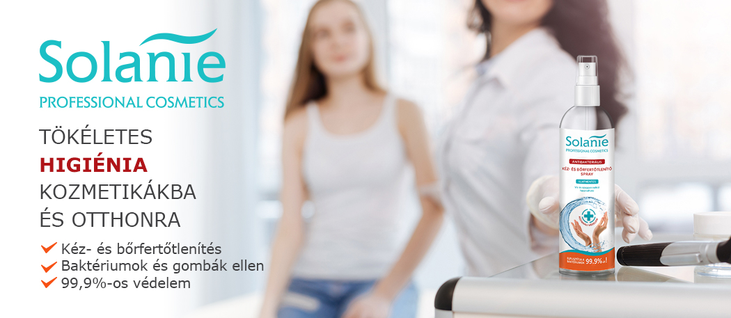 Új kéz- és bőrfertőtlenítő spray a Solanie kínálatában