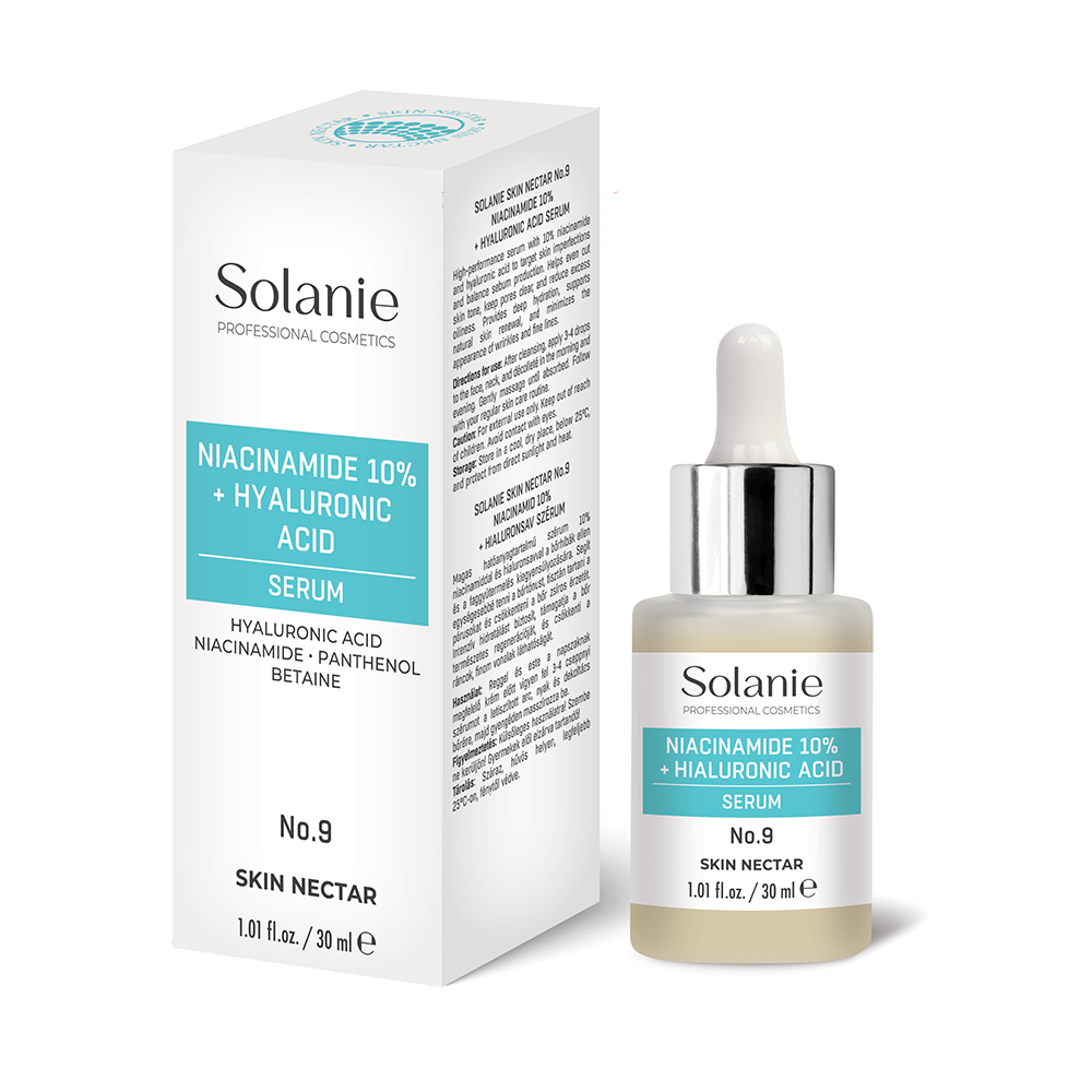 Solanie Skin Nectar No.9 Niacinamid 10% + Hialuronsav szérum 30ml