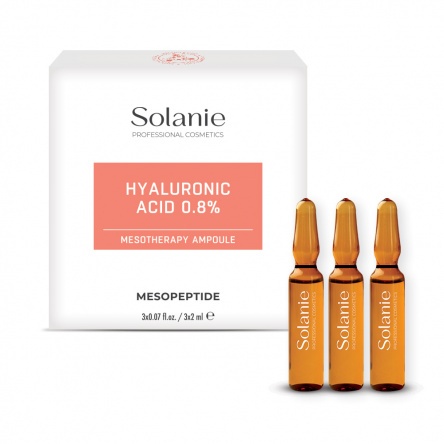 Solanie Hialuronsav 0,8% Mezoterápiás ampulla 3X2 ml