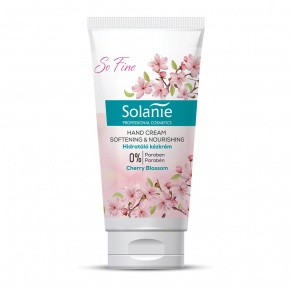 Solanie So Fine Puhító és tápláló kézkrém cseresznyevirág illattal 50 ml