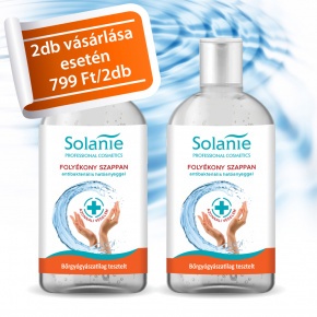 Solanie Folyékony szappan antibakteriális összetevővel 300 ml